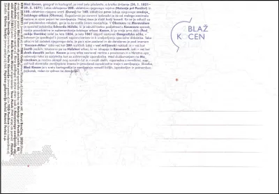 200 LET ROJSTVA BLAŽ KOCEN PRVI DAN 1821 - 1871